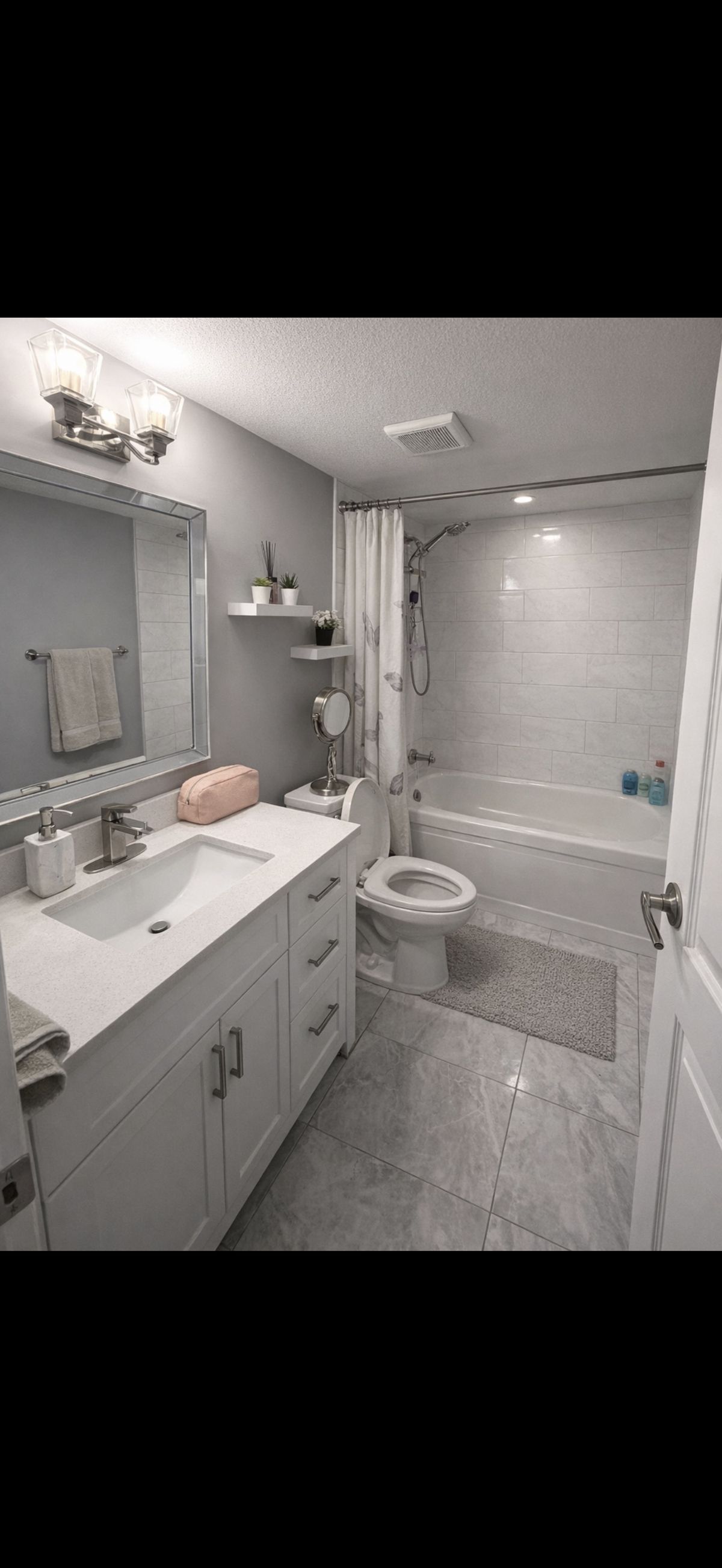 Finished bathroom renovation