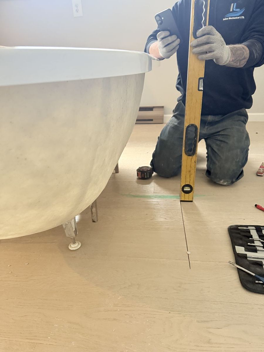 Tub installation rough-in
