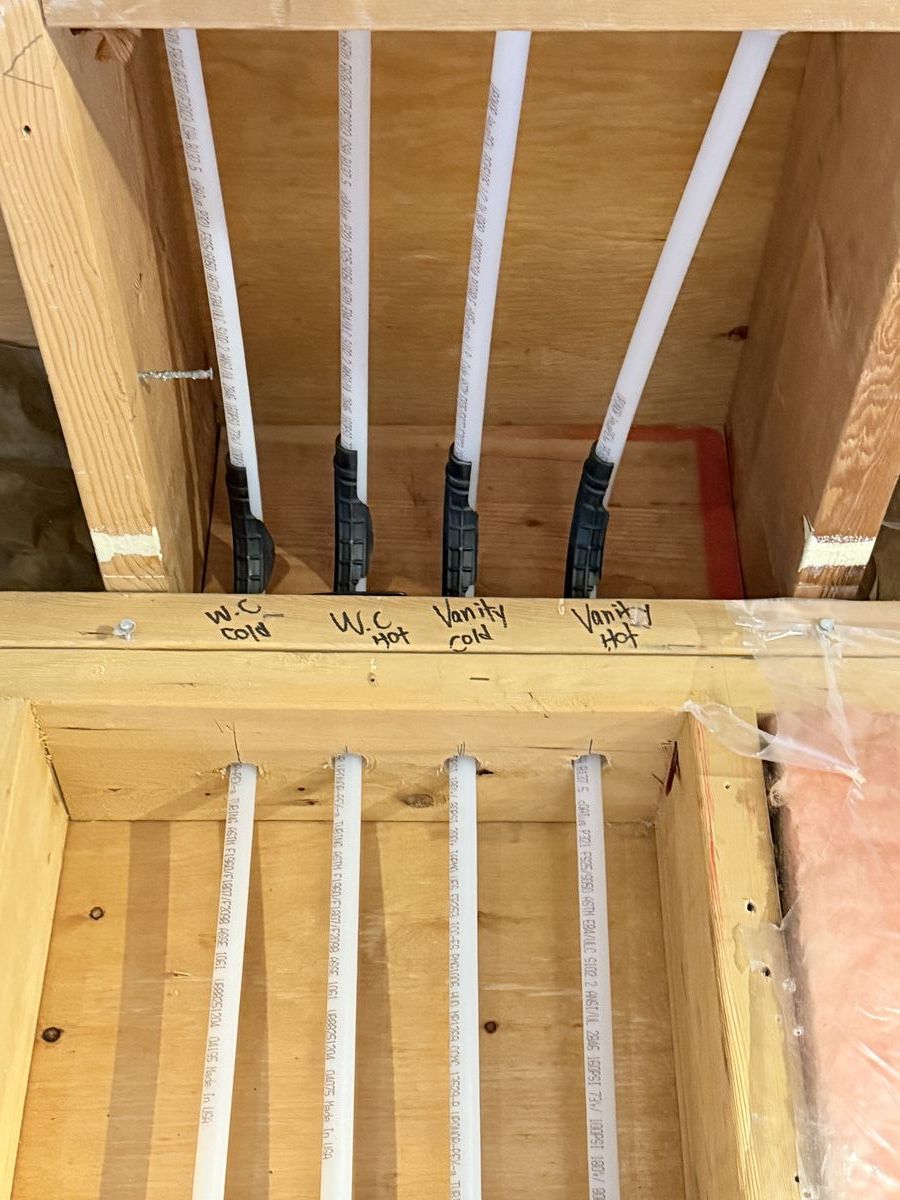 New construction rough-in, Port Moody