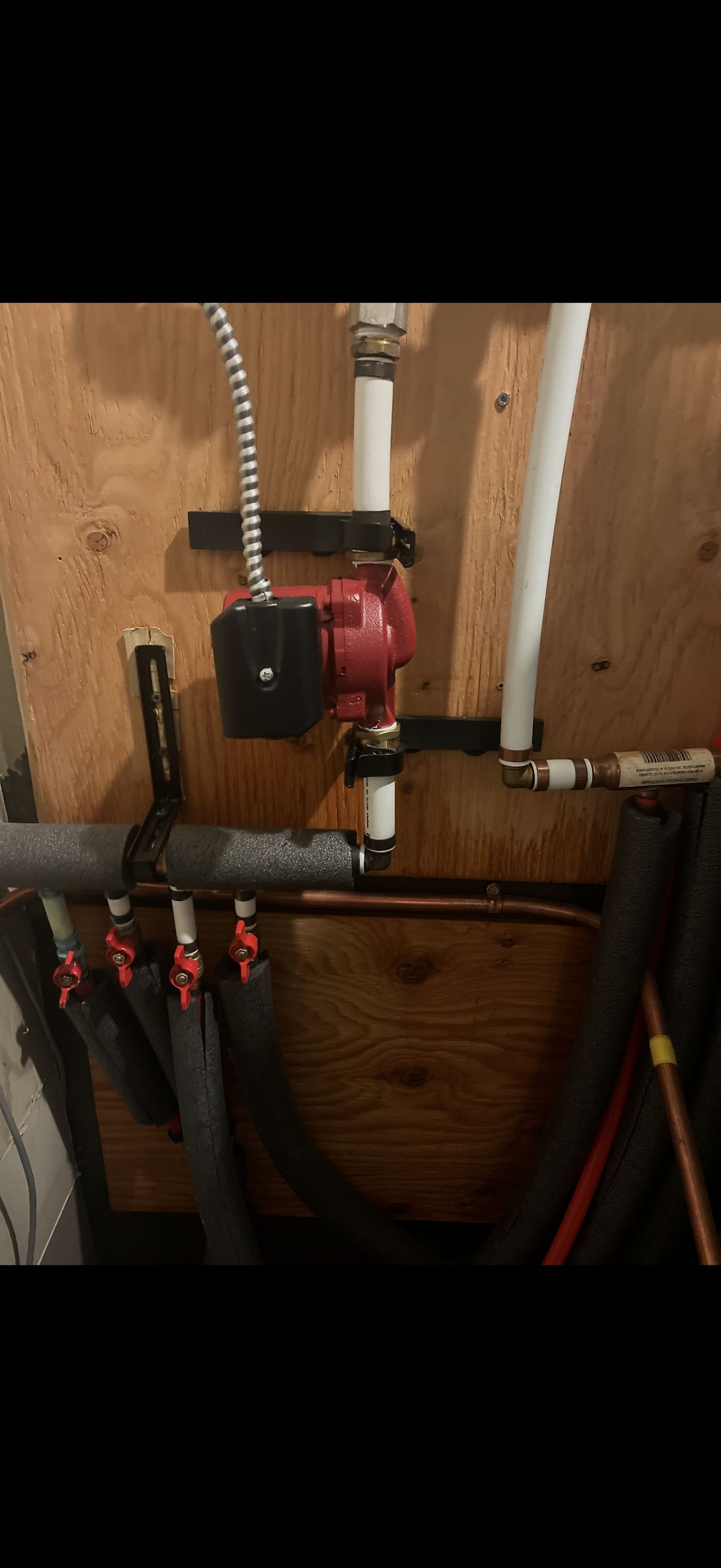 Circulation pump heating system