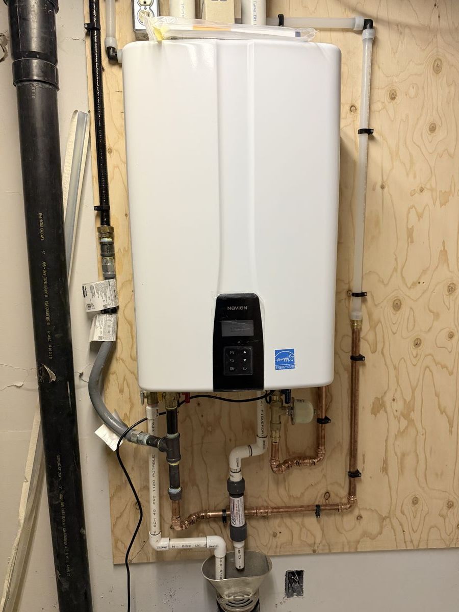 Navien tankless water heater installation
